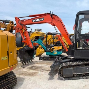 Used Doosan DH55 Mini Excavator South Korea Original <b>Solar</b> 5.5T Yanmar Engine Motor Gear Core Crawler Construction Machinery - Product Image 4
