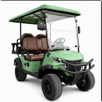 Voiturette de golf électrique haut de gamme UCB-12 4 places, protection toutes saisons, buggy de tourisme de luxe pour complexes hôteliers, export direct