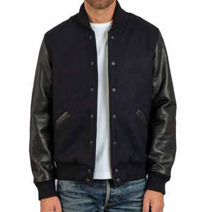 Chaqueta Varsity de Béisbol Personalizada para Hombre, Cortavientos, Transpirable, 100% Algodón, Reversible - Product Image 5