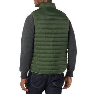 Gilet matelassé sans manches OEM, veste gonflée, logo personnalisé, couleur personnalisée, polyester, gilets de haute qualité, gilet matelassé chaud pour l'hiver pour hommes - Product Image 2