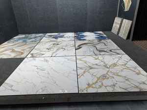 Modern High Gloss 8mm Thick Marble Finish 600x600mm Glazed Porcelain Vitrified Tiles for Interior Walls Multiple Colors Sizes - Product Image 2