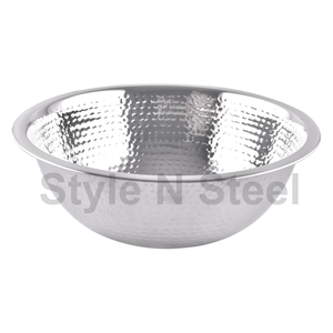 Matte Stainless Steel <b>Hexagon</b> Serving Bowl Polished <b>Mirror</b> Design for Fruits Weddings Hotels and Kitchens - Product Image 1