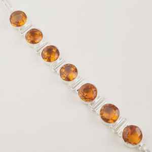 Citrine <b>Bracelet</b> Gemstone 925 Sterling <b>Silver</b> Handmade <b>Bracelet</b> Elegant Jewelry Gift For Women - Product Image 3