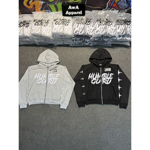 Sudadera con Capucha de Invierno para Hombre, con Cierre Completo, Transpirable, de Secado Rápido, Diseño Desgastado, 100% Algodón, Alta Calidad, Estilo Urbano - Product Image 6