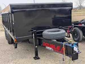 Remorque à benne basculante noire 6x10 | Benne à benne hydraulique robuste - Product Image 2