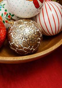 Wholesale Craft Paper Santa <b>Tree</b> Balls <b>Christmas</b> Hanging Ornaments Handmade Kashmiri Paper Mache <b>Christmas</b> Decoration Ornaments - Product Image 5