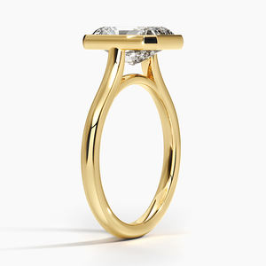 Trending Certified 1ct Lab Grown Diamond Radiant Cut 14K Anillos solitarios de compromiso de oro sólido para mujeres Regalos al mejor precio - Product Image 2