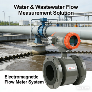 Débitmètre électromagnétique industriel haute précision 0,2 % en acier inoxydable IP65/IP67/IP68 avec <span class=keywords><strong>auto</strong></span>-<span class=keywords><strong>diagnostic</strong></span> pour l'industrie du papier et de l'eau - Product Image 3