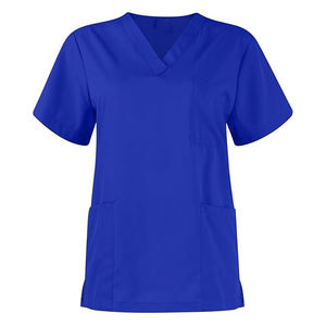Ensembles d'uniformes médicaux de gommage à prix réduit en vrac | Style de poche cargo à col en V abordable et à bas quantité minimale de commande - Product Image 3