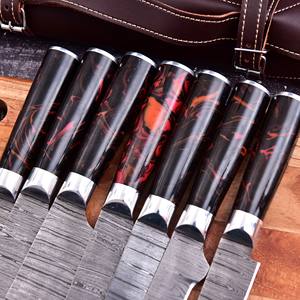 Couteau de chef et ensemble de couverts de qualité professionnelle, couverts de cuisine robustes pour usage domestique, ensemble de chef avec gravure personnalisée sur la lame - Product Image 3