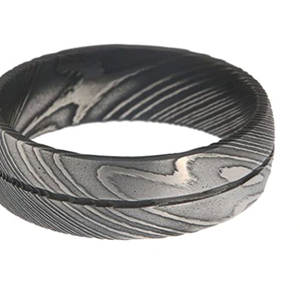 Bagues en acier damas pour hommes, entièrement personnalisées de haute qualité/nouveau modèle Offre Spéciale - Product Image 5