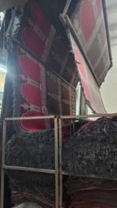 Tapis de prière Adiva pour mosquée, moderne, floral, à poils longs, rembourré, tissé, fabriqué à la machine, avec support en jute, fabriqué à Gaziantep, pour la maison - Product Image 2