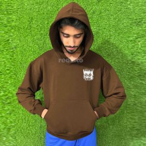 เสื้อฮู้ดดี้แขนยาวสำหรับผู้ชาย OEM คุณภาพสูง ผ้าฝ้ายฟลีซ 100% เป็นมิตรกับสิ่งแวดล้อม ปักลาย ซิปหน้า มีตัวเลือกแบบสั่งทำพิเศษ - Product Image 1