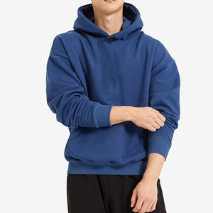 High Quality Cotton/Polyester French Terry Oversize <b>Thick</b> <b>Fleece</b> Eco-Friendly Winter Drop Shoulder Custom Printed Plain Dyed - Product Image 3