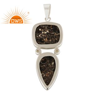 จี้พลอยซิทรีนและเทอร์ริเทนธรรมชาติทำจากเงินสเตอร์ลิงเหมาะเป็นของขวัญสำหรับผู้หญิง - Product Image 3