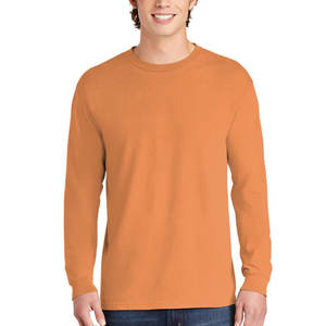 Venta al por mayor para hombre de cuello redondo último diseño de lana básica impresión Logo Camiseta de manga larga - Product Image 5