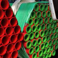 Tuyau composite en acier Q235B enduit de résine époxy EP pour système d'incendie, résistant à la corrosion, pour utilisation interne et externe.