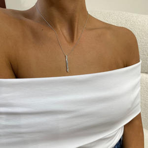 ได้รับการรับรองจาก VVS Lab สร้อยคอทองคำแท้14K สร้อยคอทองคำเครื่องประดับระดับไฮเอนด์สำหรับงานแต่งงานสำหรับผู้หญิง - Product Image 5