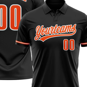 Polo personnalisé par sublimation, nom d'équipe personnalisé, numéro avec logo, vêtements de sport, polos personnalisés imprimés pour les sports d'équipe - Product Image 2