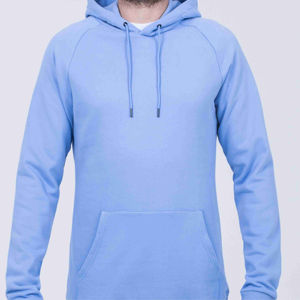 Sudadera con capucha de lana personalizada de 100% algodón para hombre, sudadera de tela francesa de gran tamaño, logotipo bordado, liso, teñido liso de invierno - Product Image 2
