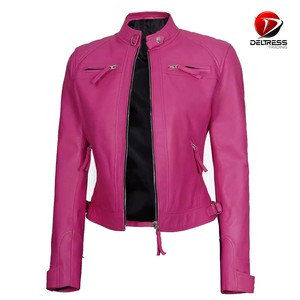 2025 nuevas chaquetas personalizadas de cuero para motocicleta y moto para mujer, transpirable, de secado rápido, precio al por mayor de alta calidad - Product Image 3