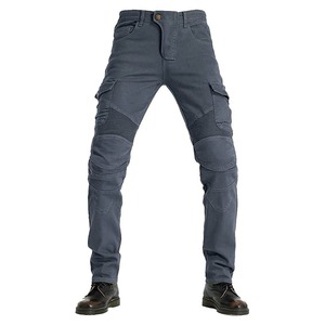 Pantalones Vaqueros de Motociclista para Hombre, Completamente Forrados, Transpirables, Lavables, con Botones, Diseño Sólido, Reforzados para Invierno - Product Image 6