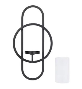 Base de Metal Alambre de hierro mesa pequeña portavelas Juego de 2 Color dorado y negro decoración del hogar de Navidad ecológica - Product Image 4