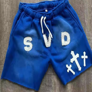 Custom Men French Terry Knitted 100% Cotton Designer Print <b>Shorts</b> - Product Image 3