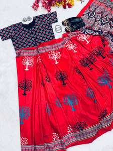 Hermoso vestido estampado Sari por mayorista Fabzone - Product Image 4