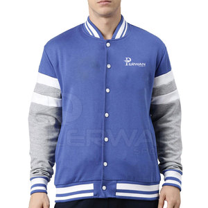 Logotipo personalizado Lettermen chaqueta de invierno para los hombres de moda nuevo diseño con cuello alto transpirable de secado rápido de alta calidad - Product Image 1