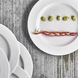 VISTE-LO Modern Brasserie Assiettes plates en porcelaine de 24 cm et plats pour cadeaux, fabriqués en verre de qualité supérieure - Product Image 2