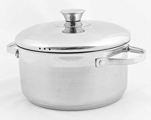 Olla caliente de cazuela de metal redonda de calidad superior con vidrio atractivo para servir comidas calientes en bodas y eventos - Product Image 6