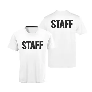 T-shirt da uomo personalizzate in cotone traspirante con stampa in bianco 100% cotone di alta qualità