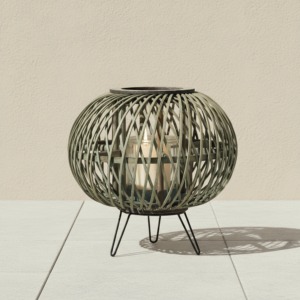 Lanterne de tombe en aluminium avec motif de feuilles Couleurs personnalisées Intérieur et extérieur Décoration de maison et de jardin Design classique éclair - Product Image 4