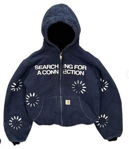 Vêtement sur mesure, coupe ample et carrée, délavage acide effet pierre, fermeture éclair, style vintage, grammage lourd, respirant pour l'été, écologique, effet vieilli, orné de strass - Product Image 4