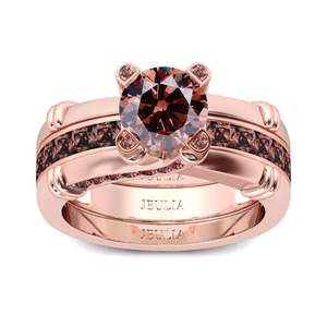 Jeulia Sterling <b>Silver</b> Interchangeable <b>Ring</b> <b>Set</b> with Knot and Round Cut Design for Anniversary Wedding Bands - Product Image 2
