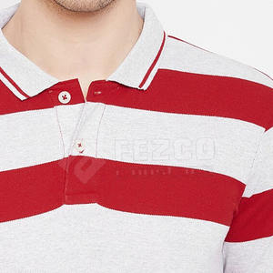 Polos de hombre de manga corta hechos en poliéster y algodón 100% al por mayor, camisetas de polo de golf lisas - Product Image 4