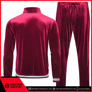 New Arrival Wholesale Custom <b>Men's</b> <b>Velour</b> <b>Tracksuit</b> Plus Size <b>Velour</b> <b>Tracksuit</b> Fleece Private Label <b>Velour</b> <b>Tracksuit</b> - Product Image 3
