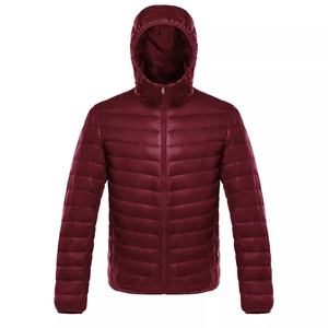 Chaqueta acolchada con capucha impermeable de lona de alta calidad para hombre, ropa de abrigo rellena de poliéster duradero para deportes informales de invierno - Product Image 2