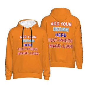 เสื้อฮู้ดกันหนาวมีฮู้ดสำหรับผู้ชายผ้าคอตตอนสีทึบพิมพ์ลายโลโก้ตามสั่ง6XL - Product Image 3