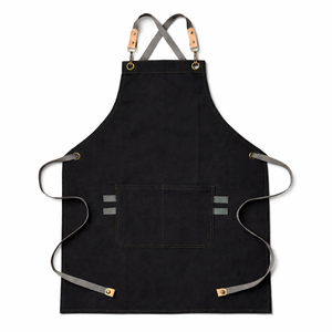 Delantal de Cocina Estilo Coreano con Logotipo Bordado Especial, Diseño de Cuello Colgante para Cocinar en Casa - Product Image 4