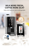 MACAS MACES4C-M-00 Distributeur automatique de café expresso professionnel en acier inoxydable, entièrement automatique, avec borne de paiement 9