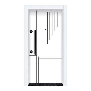 Modern Designer Wooden <b>Door</b> With Luxury Finish And Geometric Pattern For Main Entrance - Product Image 2