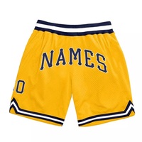 Pantalones Cortos de Baloncesto Unisex Personalizados con Estampado, de Secado Rápido, Antibacterianos, Transpirables, de Malla, 100% Poliéster, Cintura Elástica, Color Negro