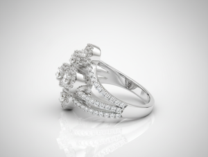 Anillos de Diamantes Redondos para Mujer, Diamantes Cultivados en Laboratorio, Diamantes Naturales y Cultivados en Laboratorio - Product Image 2