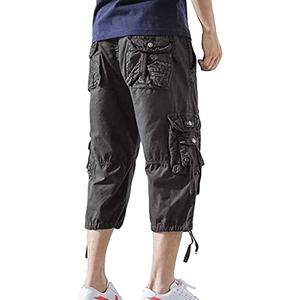 Shorts cargo tactiques en toile premium pour hommes, écologiques, multi-poches, design robuste, pour aventures en plein air, service OEM - Product Image 2