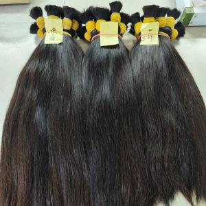 2024 Venta caliente de alta calidad vietnamita Remy extensiones de cabello a granel 100% cabello crudo cutícula completa recta al por mayor para cabello fino - Product Image 2