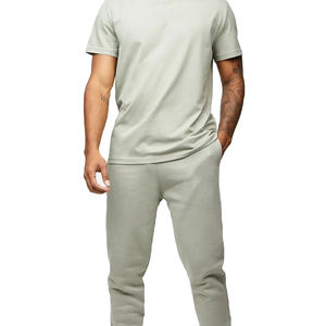 T-shirt à col rond pour homme, couleur unie, manches courtes, coupe décontractée, haut d'été en coton biologique 100% pour homme - Product Image 6