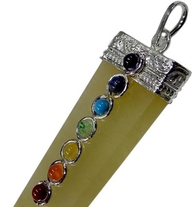 Pendentif crayon Aventurine Chakra le plus vendu Pierre semi-précieuse jaune naturelle de qualité incroyable pour la guérison et les cadeaux - Product Image 4