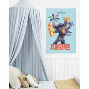 For Disney Lilo & Stitch Live Action Movie <b>Poster</b> 'Aloha' Wall Art Made of Paper - Product Image 4